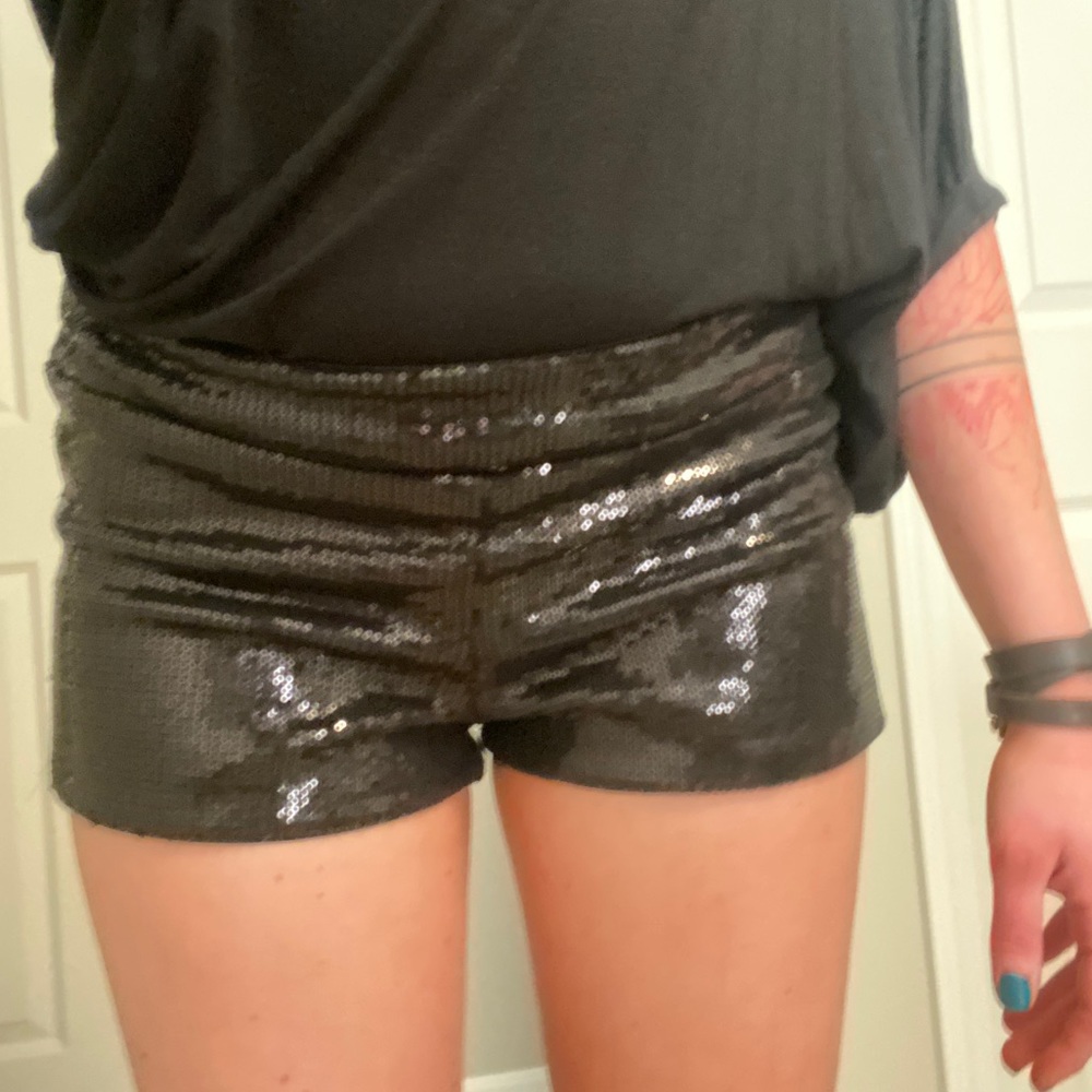 Small Forever 21 Black Sequin Shorts